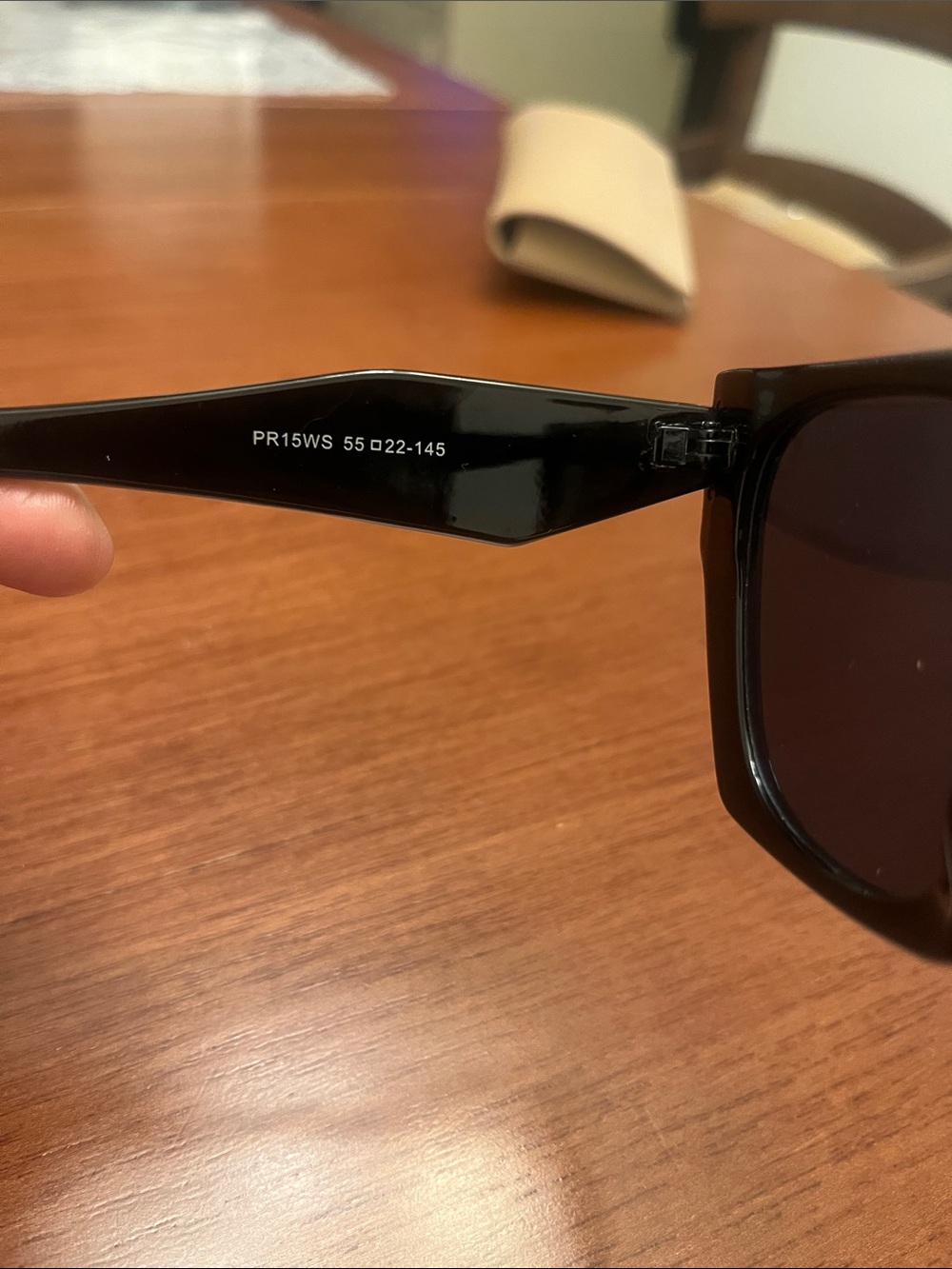 Prada Black Oversized Women's Sunglasses PR15WS - Picture 5 of 9